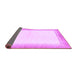 Sideview of Solid Purple Modern Rug, abs1407pur