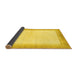 Sideview of Solid Yellow Modern Rug, abs1407yw