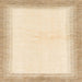 Square Abstract Golden Blonde Gold Solid Rug, abs1407