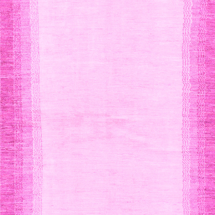 Machine Washable Solid Pink Modern Rug, wshabs1407pnk