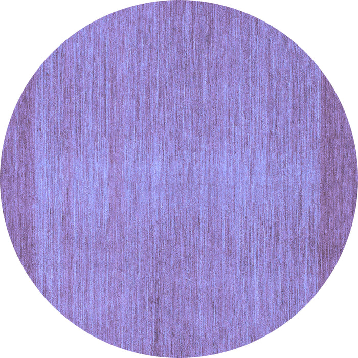 Round Machine Washable Abstract Blue Modern Rug, wshabs1408blu