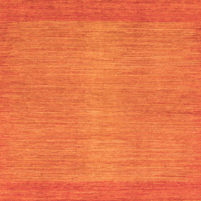 Square Machine Washable Abstract Orange Modern Area Rugs, wshabs1408org