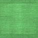 Square Abstract Emerald Green Modern Rug, abs1408emgrn