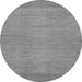 Round Machine Washable Abstract Gray Modern Rug, wshabs1408gry