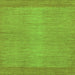 Square Abstract Green Modern Rug, abs1408grn