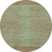 Round Abstract Light Blue Modern Rug, abs1408lblu