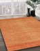 Abstract Orange Red Modern Rug in Family Room, abs1408