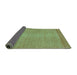 Sideview of Abstract Turquoise Modern Rug, abs1408turq