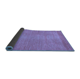 Sideview of Abstract Blue Modern Rug, abs1408blu