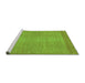 Sideview of Machine Washable Abstract Green Modern Area Rugs, wshabs1408grn