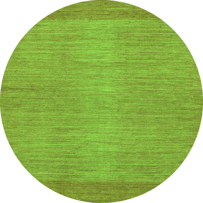 Round Abstract Green Modern Rug, abs1408grn
