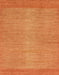 Machine Washable Abstract Orange Red Rug, wshabs1408