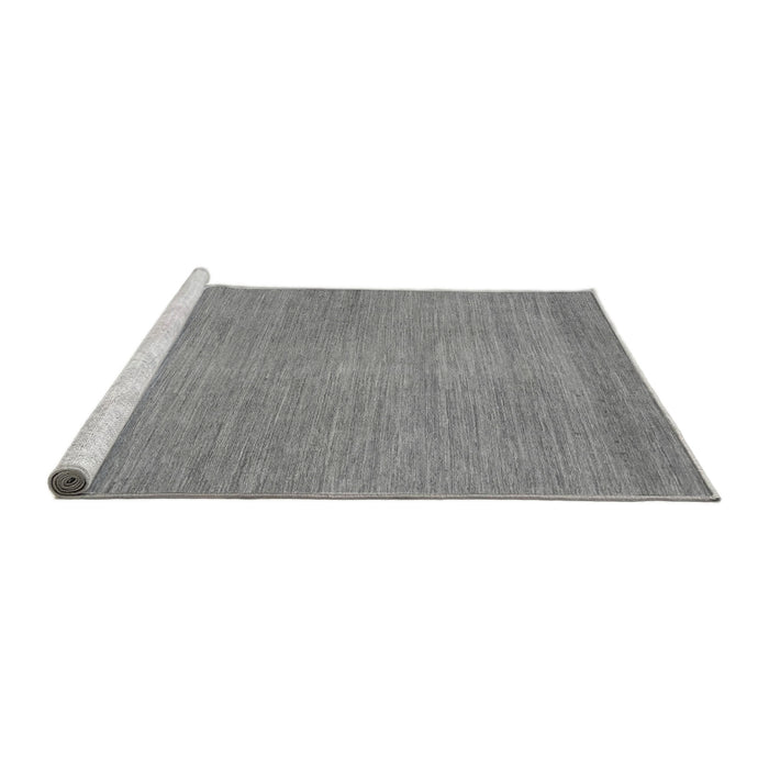 Sideview of Machine Washable Abstract Gray Modern Rug, wshabs1408gry