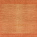 Square Machine Washable Abstract Orange Red Rug, wshabs1408