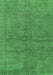 Machine Washable Abstract Emerald Green Modern Area Rugs, wshabs1409emgrn