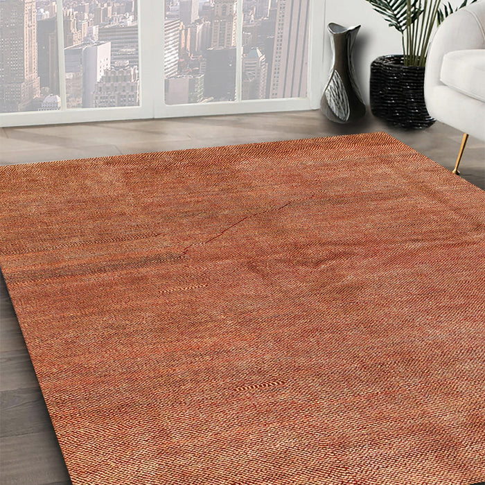 Machine Washable Abstract Red Rug in a Family Room, wshabs1409