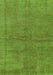 Machine Washable Abstract Green Modern Area Rugs, wshabs1409grn