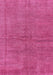 Machine Washable Abstract Pink Modern Rug, wshabs1409pnk