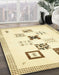 Abstract Metallic Gold Solid Rug in Family Room, abs140