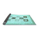 Sideview of Solid Light Blue Modern Rug, abs140lblu