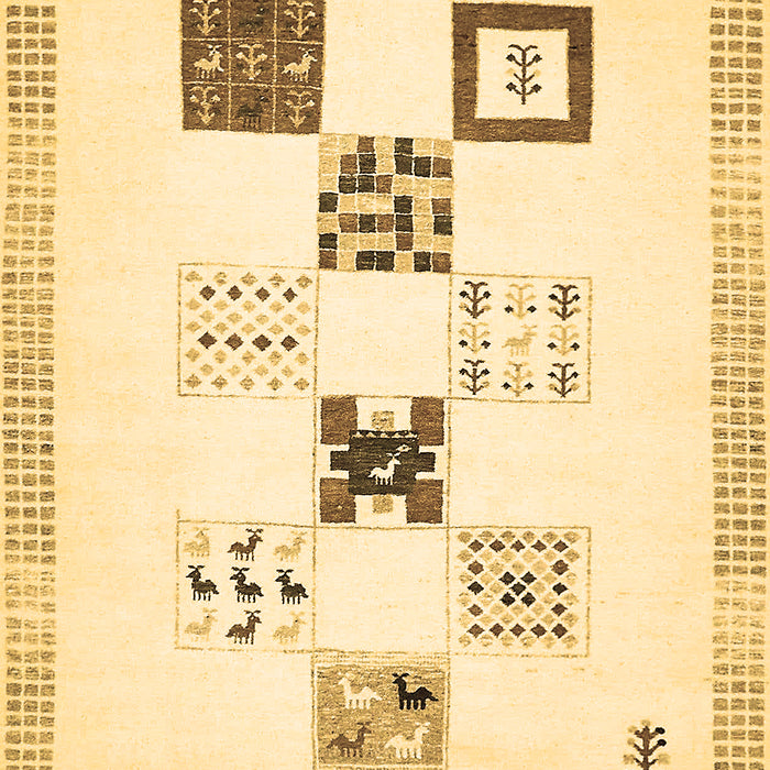 Machine Washable Solid Brown Modern Rug, wshabs140brn