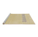 Sideview of Machine Washable Abstract Yellow Rug, wshabs141