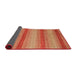 Sideview of Abstract Mango Orange Modern Rug, abs1410