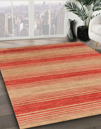 Abstract Mango Orange Modern Rug, abs1410