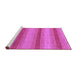 Sideview of Machine Washable Abstract Purple Modern Area Rugs, wshabs1410pur