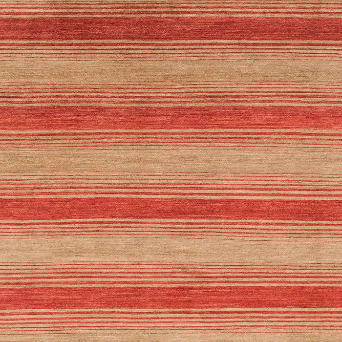 Square Machine Washable Abstract Mango Orange Rug, wshabs1410