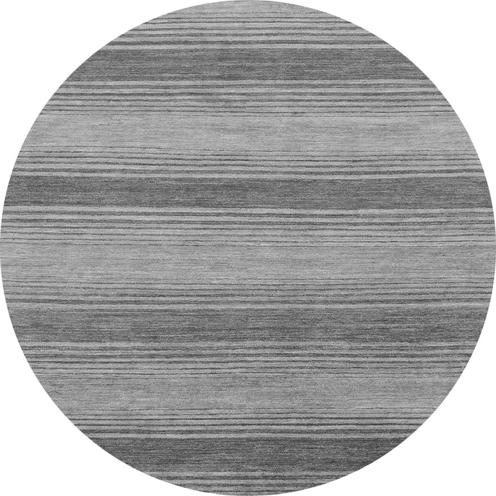 Round Abstract Gray Modern Rug, abs1410gry