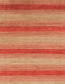 Machine Washable Abstract Mango Orange Rug, wshabs1410