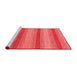 Modern Red Washable Rugs