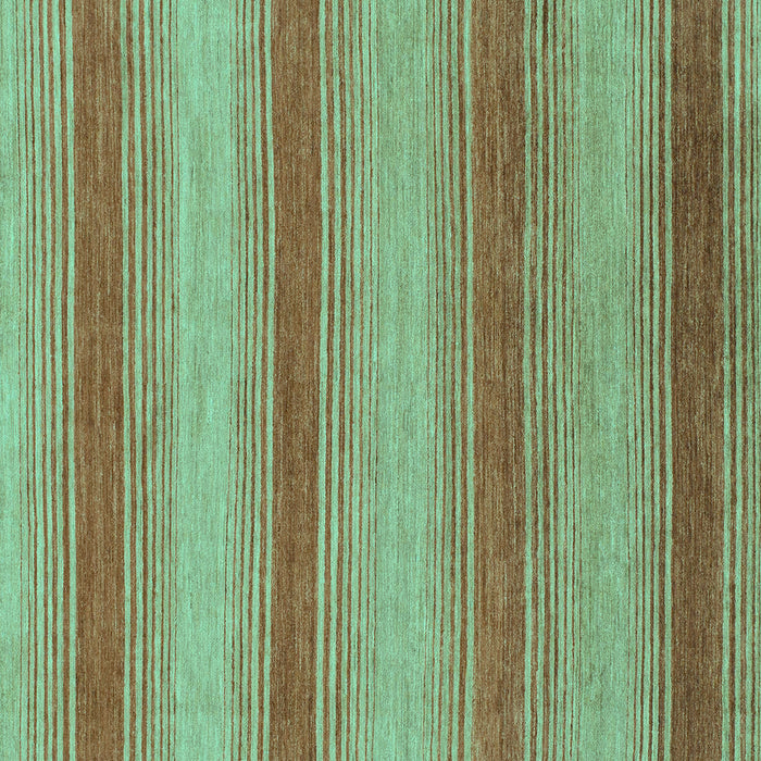 Square Machine Washable Abstract Turquoise Modern Area Rugs, wshabs1410turq