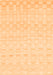 Machine Washable Solid Orange Modern Area Rugs, wshabs1411org