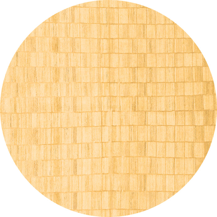 Round Solid Brown Modern Rug, abs1411brn