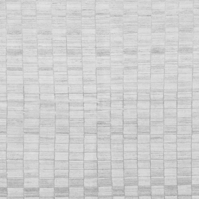 Square Machine Washable Solid Gray Modern Rug, wshabs1411gry
