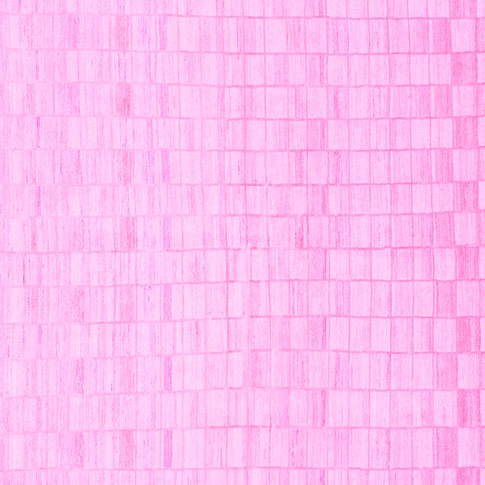 Square Machine Washable Solid Pink Modern Rug, wshabs1411pnk