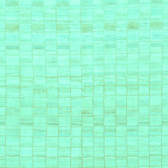 Machine Washable Solid Turquoise Modern Area Rugs, wshabs1411turq