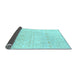 Sideview of Solid Light Blue Modern Rug, abs1411lblu