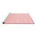 Modern Red Washable Rugs