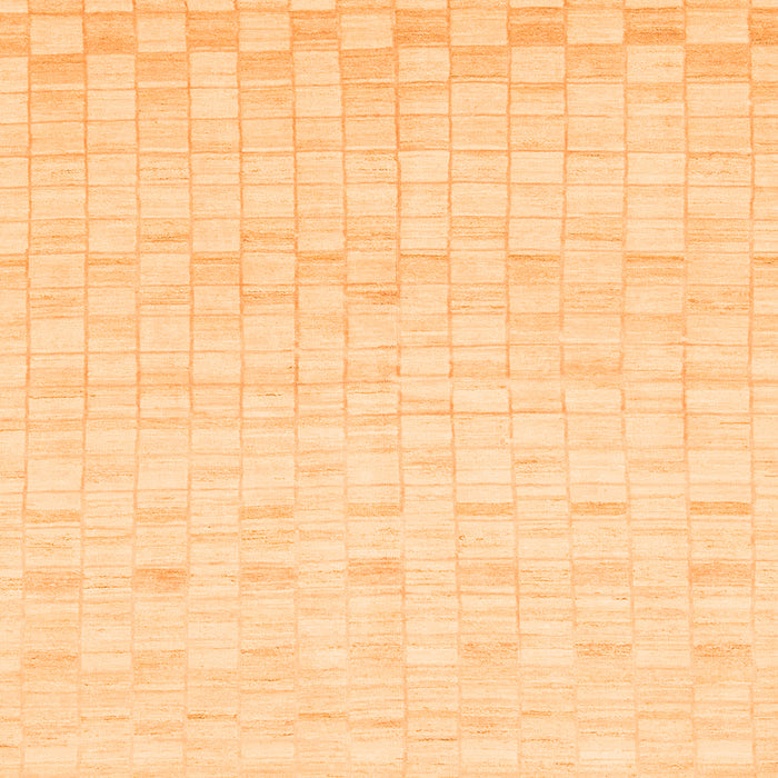 Square Solid Orange Modern Rug, abs1411org