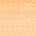 Square Solid Orange Modern Rug, abs1411org