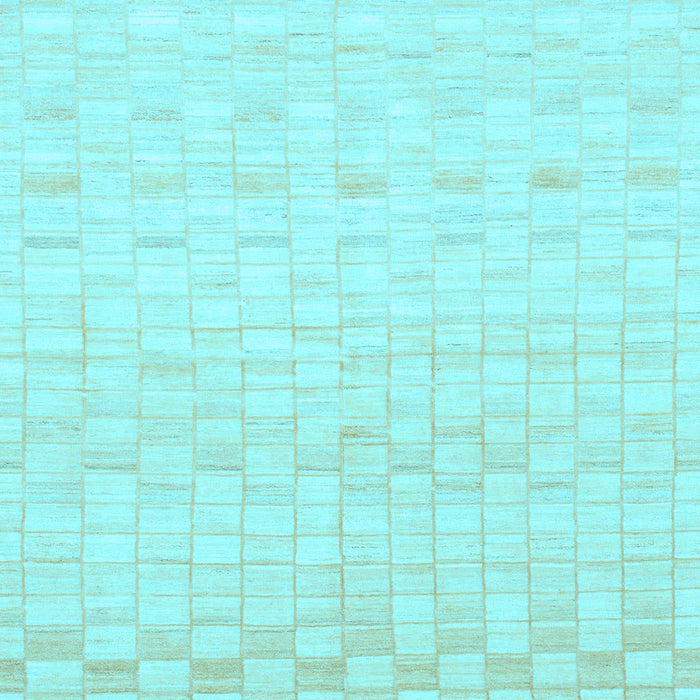 Square Machine Washable Solid Light Blue Modern Rug, wshabs1411lblu