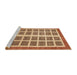 Sideview of Machine Washable Abstract Brown Sand Brown Rug, wshabs1412