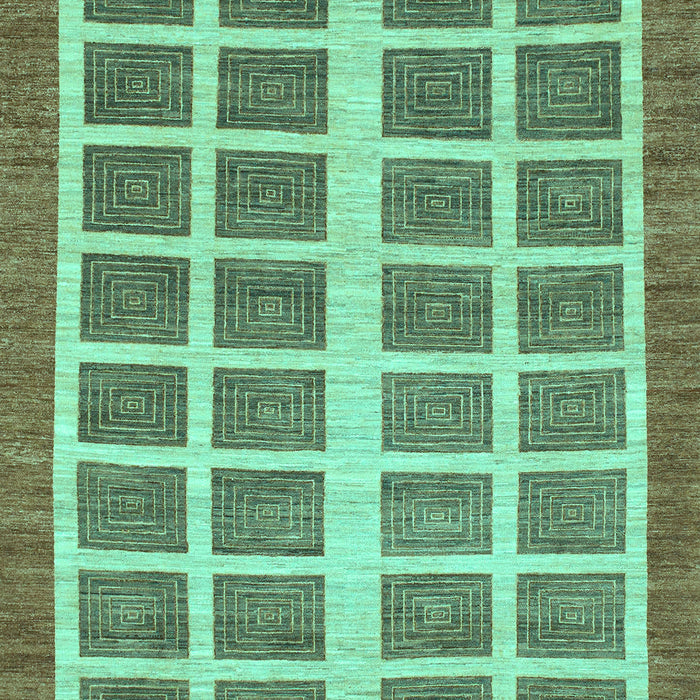 Abstract Turquoise Modern Rug, abs1412turq