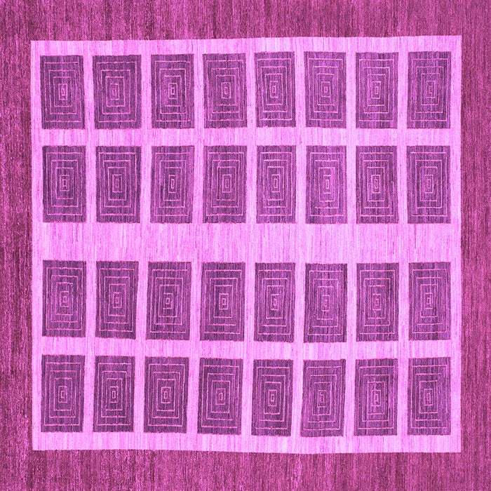 Square Abstract Purple Modern Rug, abs1412pur