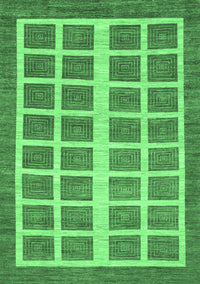 Abstract Emerald Green Modern Rug, abs1412emgrn