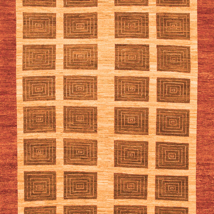 Abstract Orange Modern Rug, abs1412org