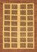 Abstract Brown Modern Rug, abs1412brn